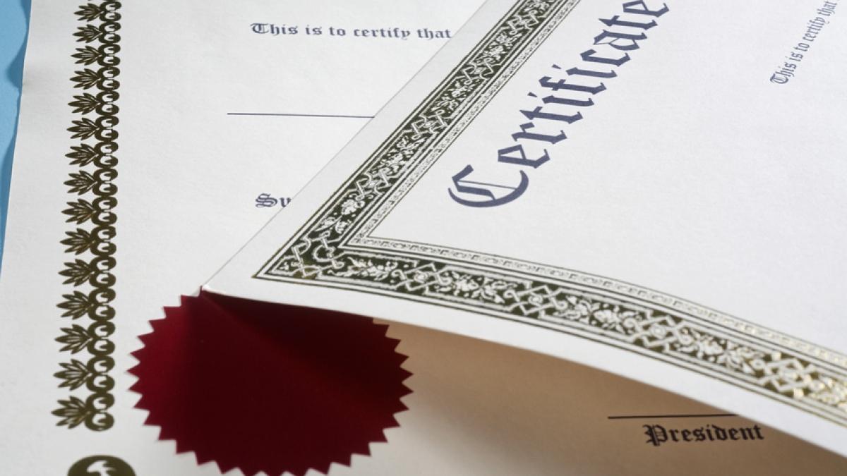 Certificates